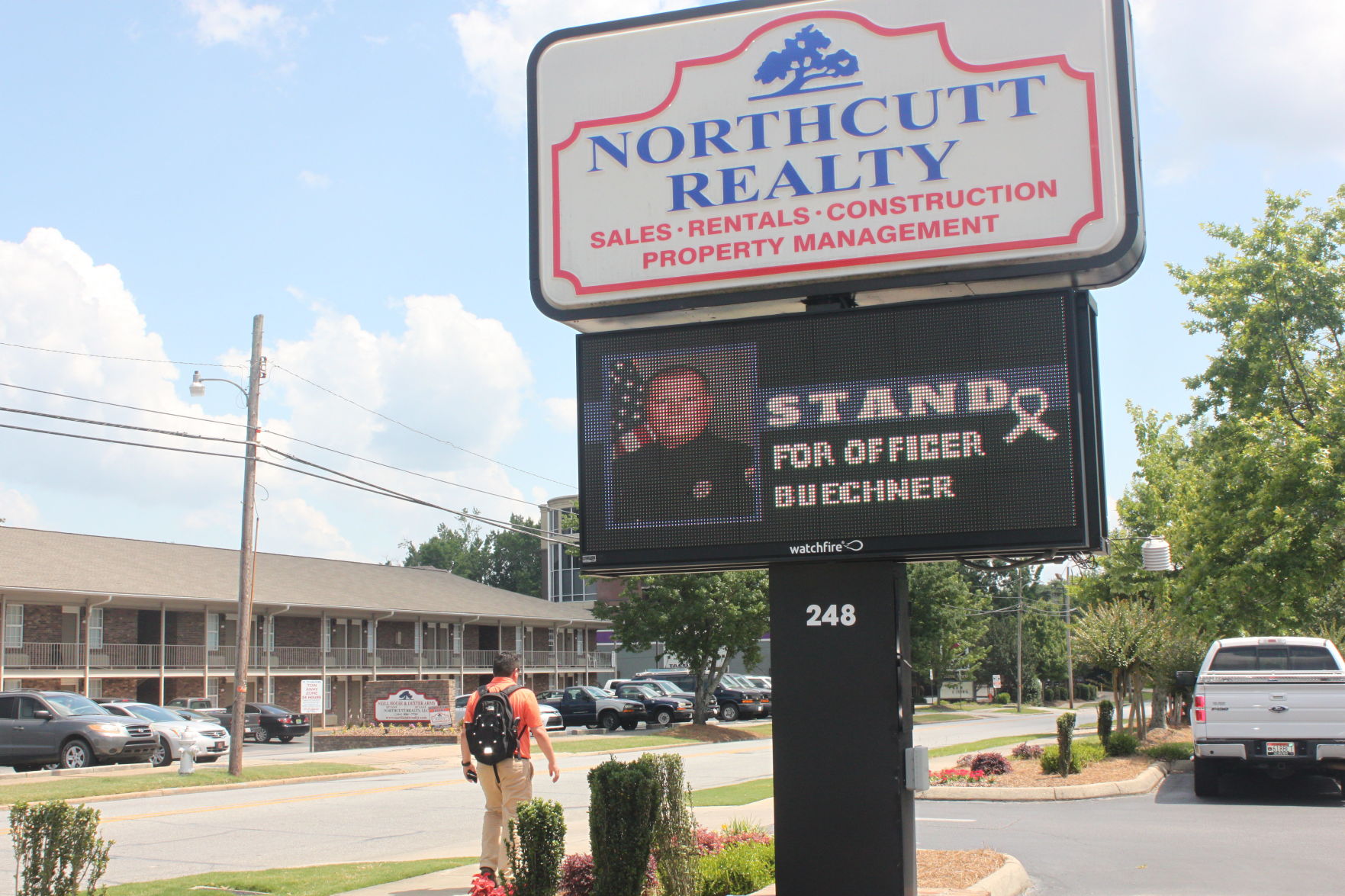 Funeral service for officer William Buechner